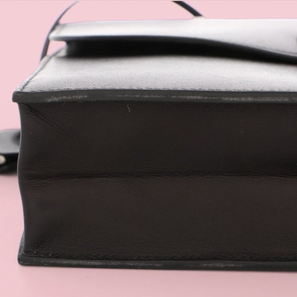 SOLD - Hermès Black Evercalf Sac a Depeches 27 Satchel - Picture 4 of 8